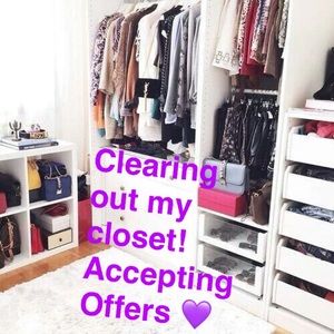 Clearing my closet 💜 Accepting reasonable offers